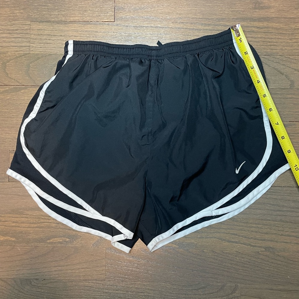 Nike Dri-Fit Running Shorts Black w/White Trim